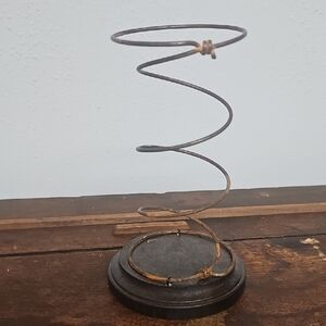 Rustic Spiral Metal Art Piece